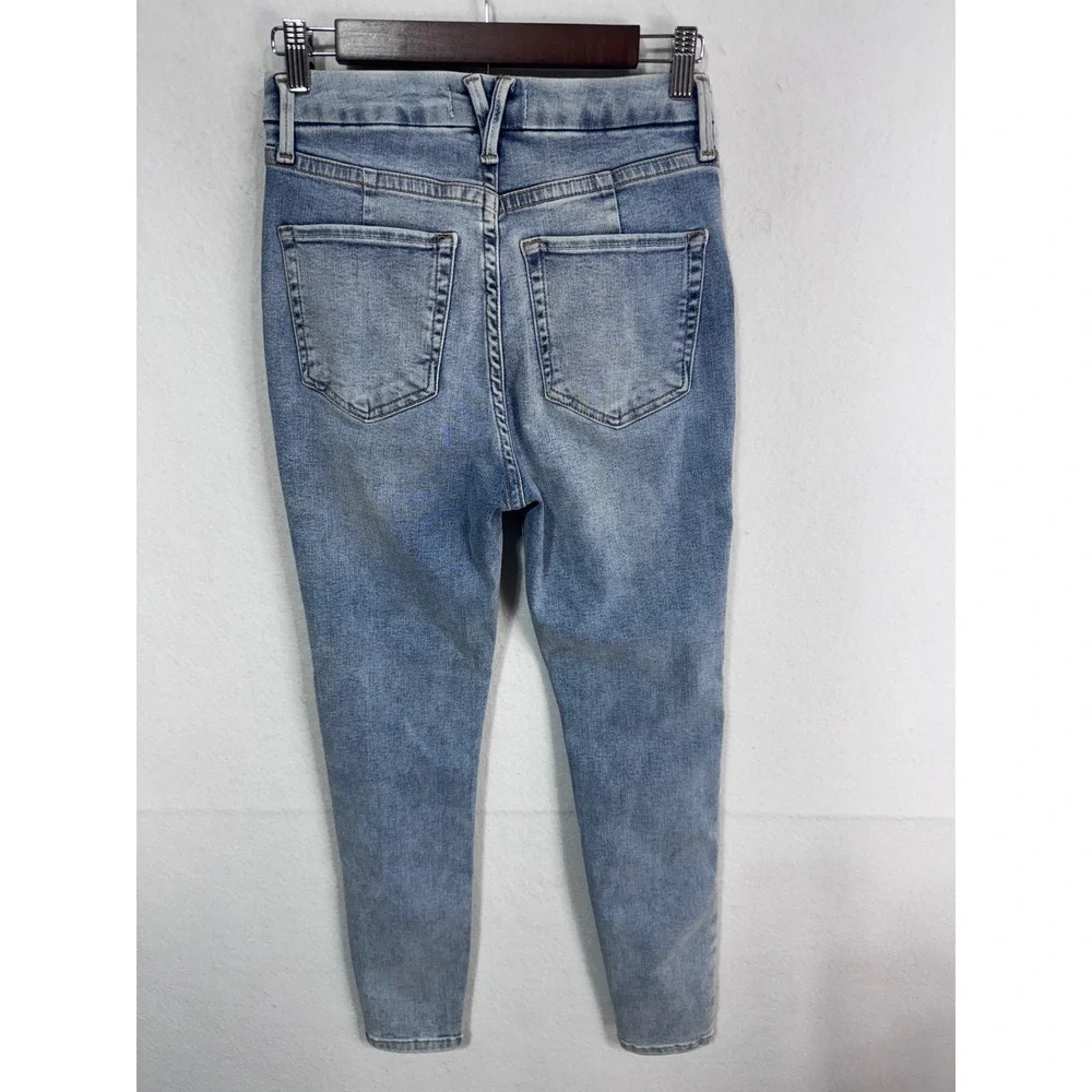 We The Free Twenty Six Skinny Jeans‎ Women's 26 Light Wash Stretch Boho